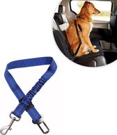 SVH Company Luxe Autoriem Hond Hondengordel - Elastische en Verstelbare Auto Gordel - Riem voor Huisdieren - Veiligheidsgordel - One Size - Blauw