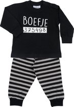 Fun2wear Boefje Pyjama - Zwart - Maat 122/128