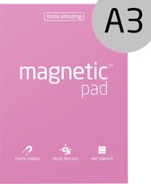 Schrijfblok Magnetic Pad A3 50 sheets Roze