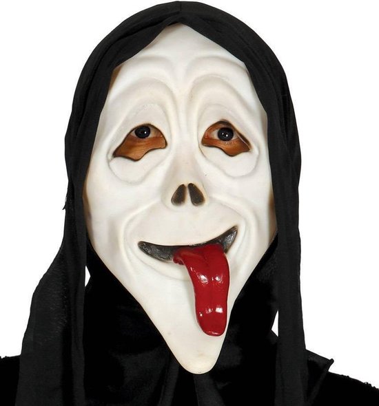 Scream Masker met tong capuchon volledig | bol.com