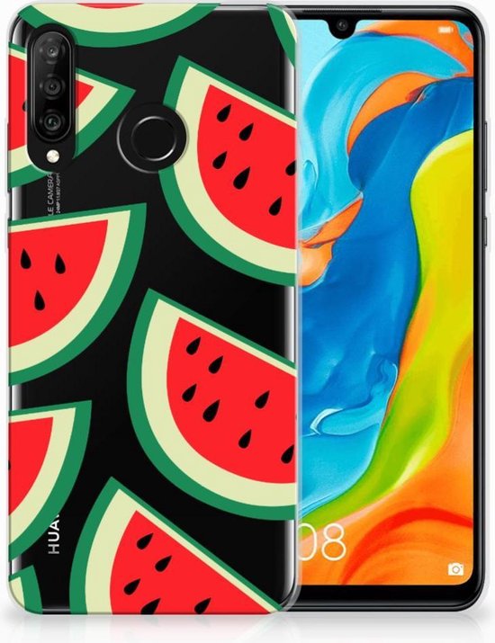 Huawei P30 Lite Uniek TPU Hoesje Watermelons