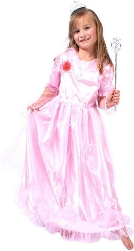 Prinses Butterfly roze jurk meisje - Maat 98-104