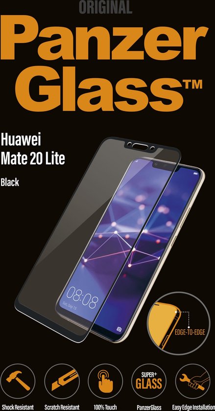 PanzerGlass Huawei Mate 20 Lite To Edge Screenprotector Zwart | bol.com
