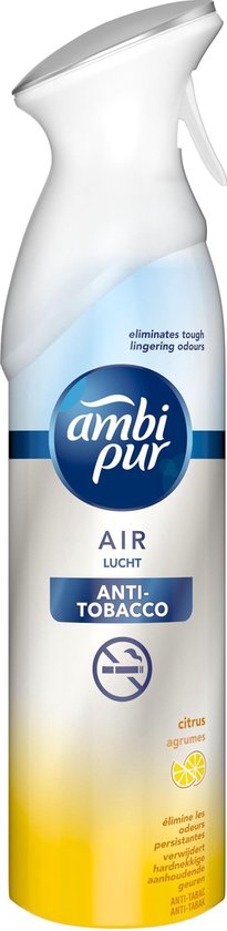 Internationale Nauwgezet Rust uit Ambi Pur Anti-Tabak - 300 ml - Luchtverfrisser | bol.com