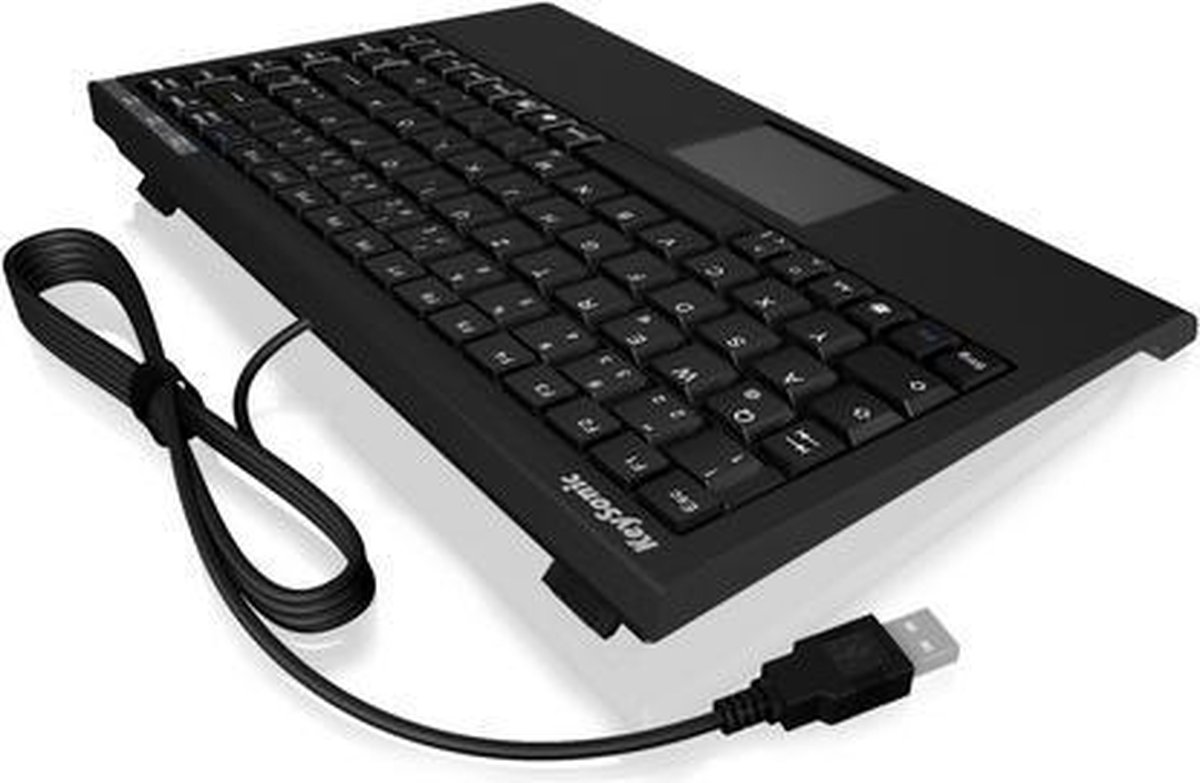 KeySonic ACK540U+ toetsenbord USB QWERTY Brits Engels Zwart