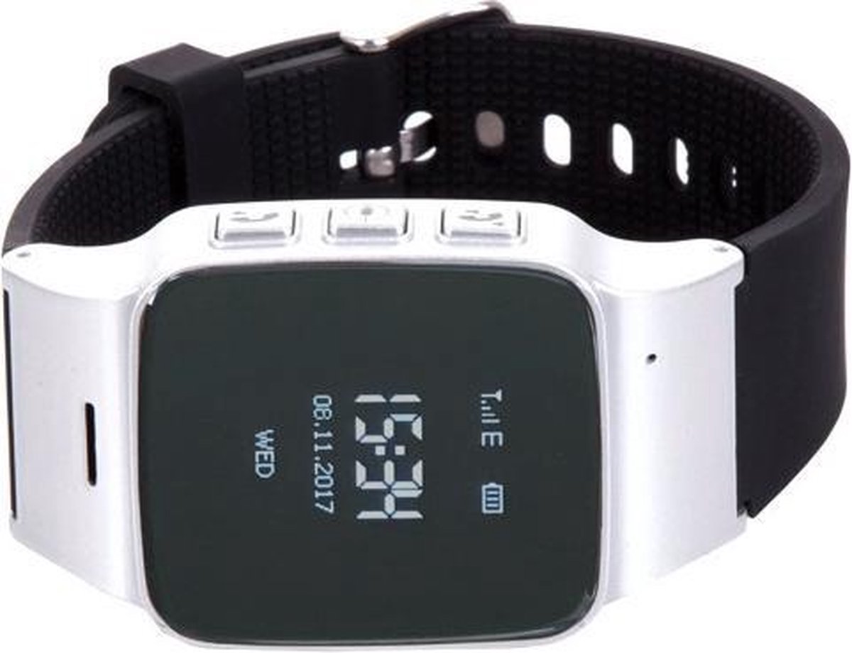 Connect Style Zilver GPS tracker telefoon horloge kind en ouderen