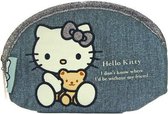 Hello Kitty - Toilettas - Blauw/Grijs/Wit