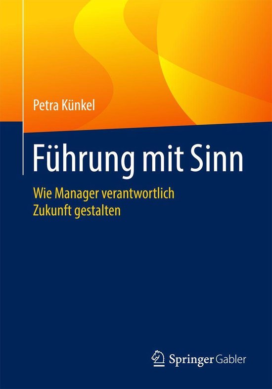 Business and Economics (German Language) - Führung mit Sinn - cover