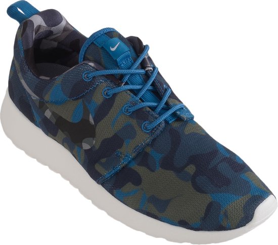 Nike Roshe One Print Sneakers - Maat 38 - Dames - Blauw/Groen | bol.com