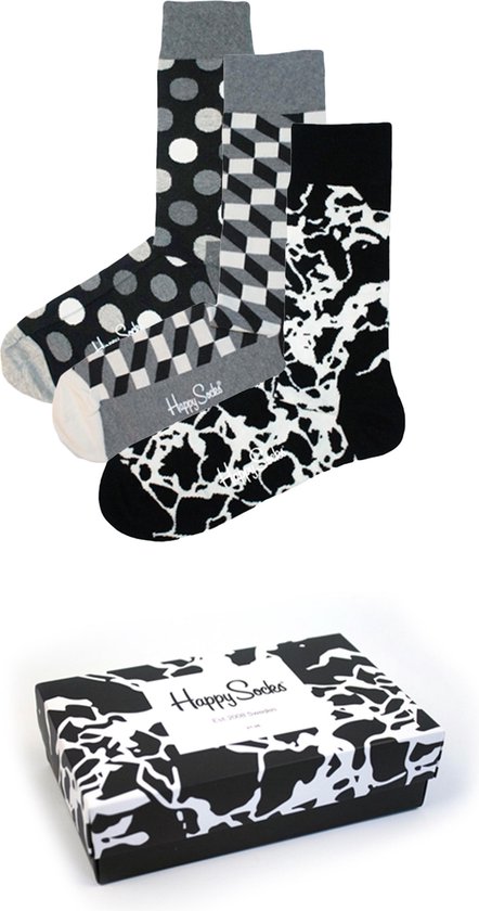 Happy Socks Special Black & White giftbox - Maat 41-46