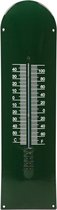 Thermometer emaille groen 12x43cm
