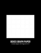 Boxes Graph Paper 1 Inches Square 100 Pages 8.5 x11