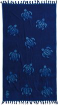 Seahorse Tartaruga - Strandlaken Hamam - 100 x 180 cm - Ocean Blue