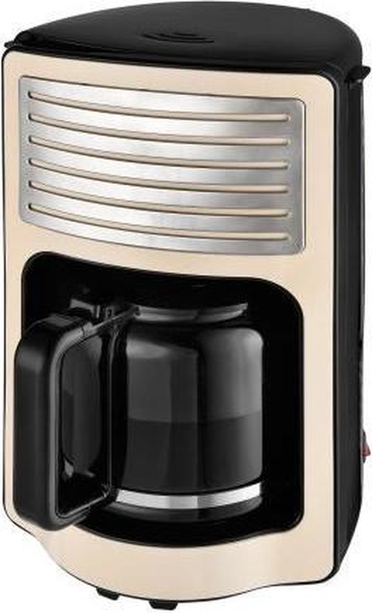 Efbe-Schott CM2500 Retro Koffiezetapparaat 1000W 1.8L Crème/Chroom/RVS