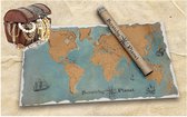 Reiskaart Kras Wereldkaart Poster Scratch Map Vintage Piraten Kaart Kopen Continenten