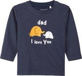 Name it Meisjes T-shirt - Dark Sapphire - Maat 56
