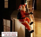 Kerstman - Lichtgevende ladder - 240 cm