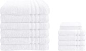 Byrklund Handdoeken set - Bath Basics - 14-delig - 6x 70x140 + 4x 30x50 + 4x 16x21 - 100% katoen - Wit