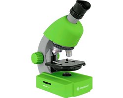Bresser Junior Microscoop – 40x640x – Groen – Incl. Accessoirespakket – Voor Transparante Preparaten