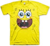 SpongeBob SquarePants Heren Tshirt -M- Sponge Happy Face Geel
