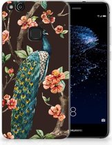 Huawei P10 Lite Uniek TPU Hoesje Pauw met Bloemen
