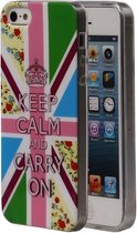 Keizerskroon TPU Cover Case voor Apple iPhone 5/5S Hoesje