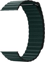 KELERINO. Kunstleren bandje - bandje geschikt voor Apple Watch Series 1/2/3/4 (42&44mm) - Groen
