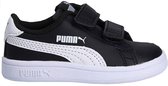 Puma Smash v2 L V Sneakers - Maat 22 - Unisex - zwart/wit