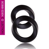 Bobbi Eden Rings Of Eden Cockring Set Zwart