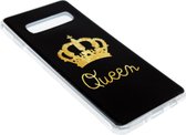 ADEL Siliconen Back Cover Hoesje Geschikt voor Samsung Galaxy S10 Plus - Queen