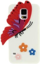 Samsung Galaxy S5 - hoes, cover, case - Siliconen - Butterfly