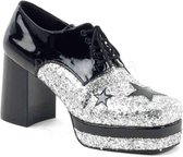 Funtasma - GLAMROCK-02 Lage schoenen - US 14 - XL - Zwart/Zilverkleurig