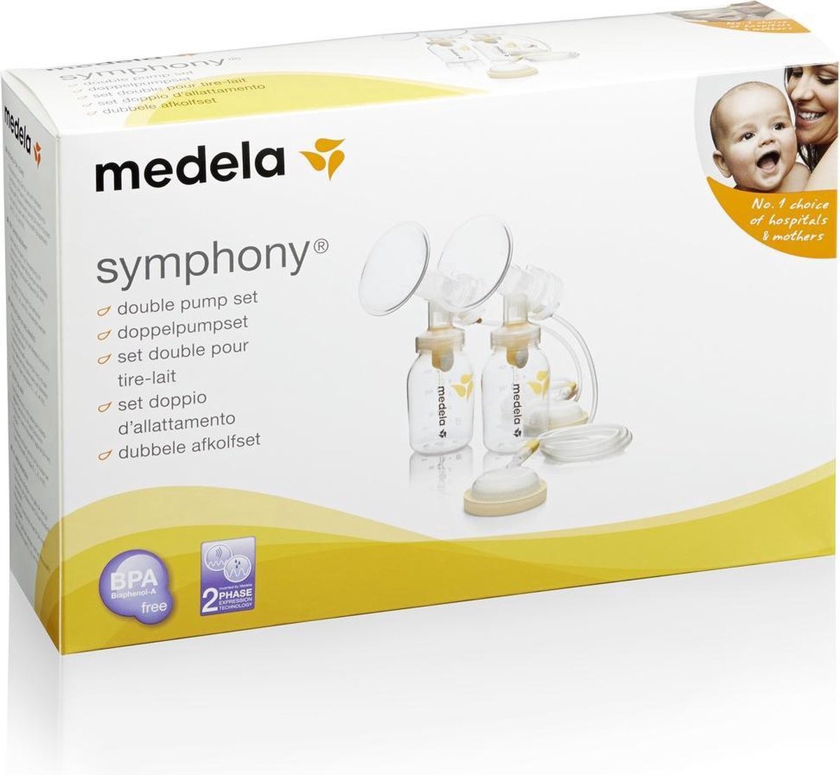 instructeur logo wanhoop Medela Symphony - Dubbele afkolfset | bol.com