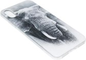 Coque arrière en Siliconen ADEL pour iPhone XS/ X - Éléphant