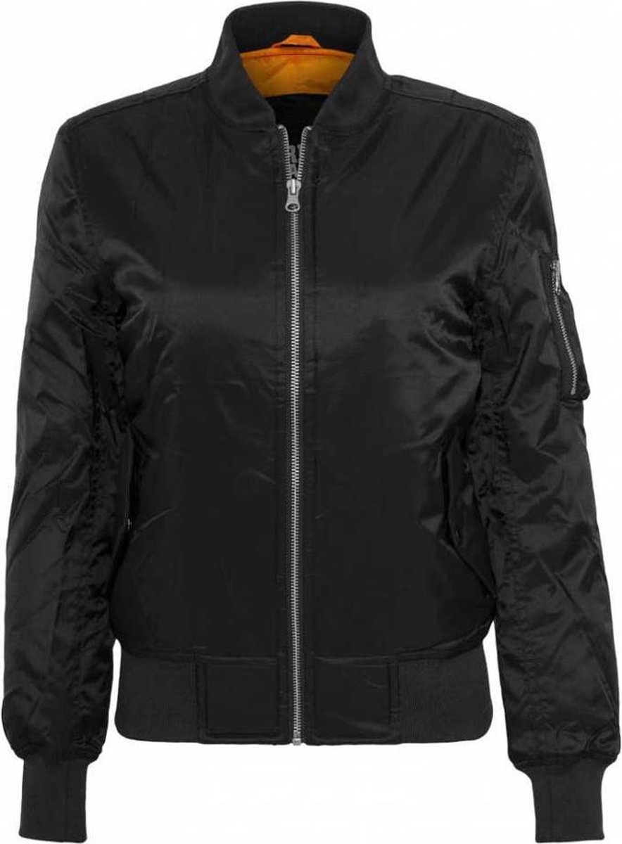 Dames basic bomber jas S Urban Classics Zwart
