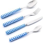 EME Carre Bestekset 24 delig Blauw