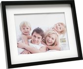 Deknudt Frames fotolijst S66VK2 P1 -zwart met passe-partout - 10x15 cm