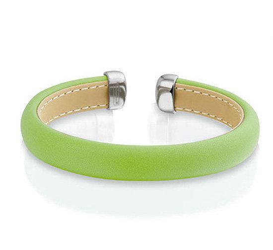 Montebello Armband Polina - 316L Staal - Leer - ∅60mm