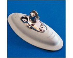 BEVESTIGINGSVOET RUBBERBOOT MET RVS FITTING