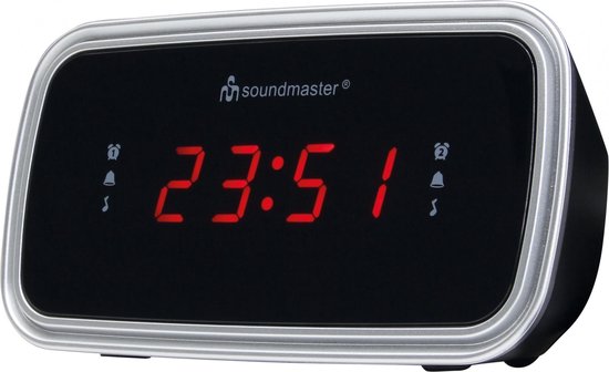Soundmaster UR106SW - Digitale wekkerradio, zwart
