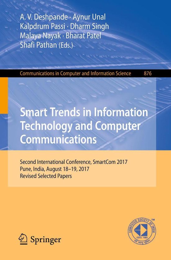Springer Nature Proceedings Computer Science - Smart Trends  ... - cover