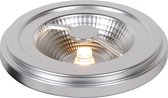 Lucide AR111 - Led lamp - Ø 11,1 cm - LED Dimb. - G53 (AR111) - 1x12W 2700K - Mat chroom