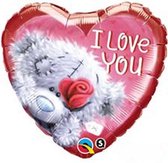 Qualatex - Folieballon I Love You Love beer Hartvorm 46 cm