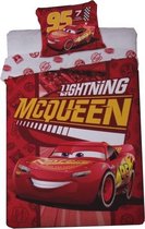 Disney Cars Lightning Mc Queen - Dekbedovertrek - Eenpersoons - 140 x200 cm - Rood