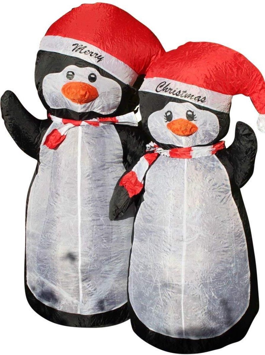 Mrs. Jones Deluxe edition Opblaasbare kerstdecoratie - 240 cm - Sneeuwpop Pinguïn Mrs. Jones Deluxe edition Opblaasbare kerstdecoratie - 240 cm - Sneeuwpop Pinguïn