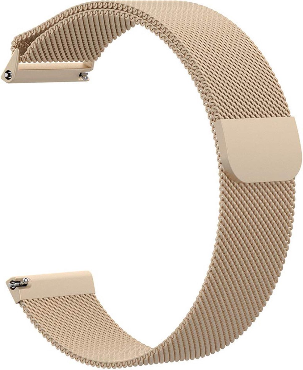 Bandje geschikt voor Fitbit Versa - Goud Milanese Band