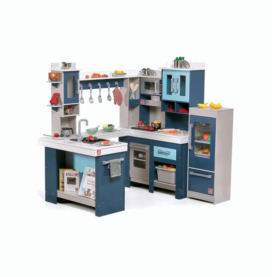 Bol Com Step2 Speelkeuken Grand Walk In Wood Kitchen Incl 15 Delige Accessoire Set