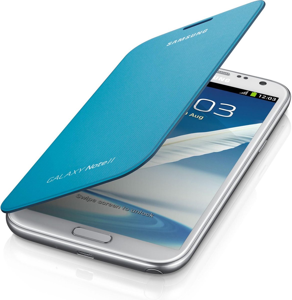 Samsung Flip Cover voor de Samsung Galaxy Note 2 - Blauw