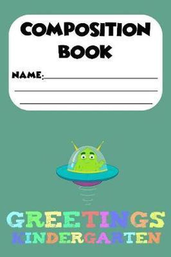 Composition Book Greetings Kindergarten, Magic Journal Publishing