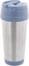 Travel Mug Thermos beker - 450 ml - RVS | Thermosbeker | Blauw